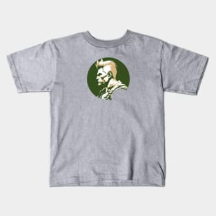 Guile from Street Fighter - Circular Design Kids T-Shirt